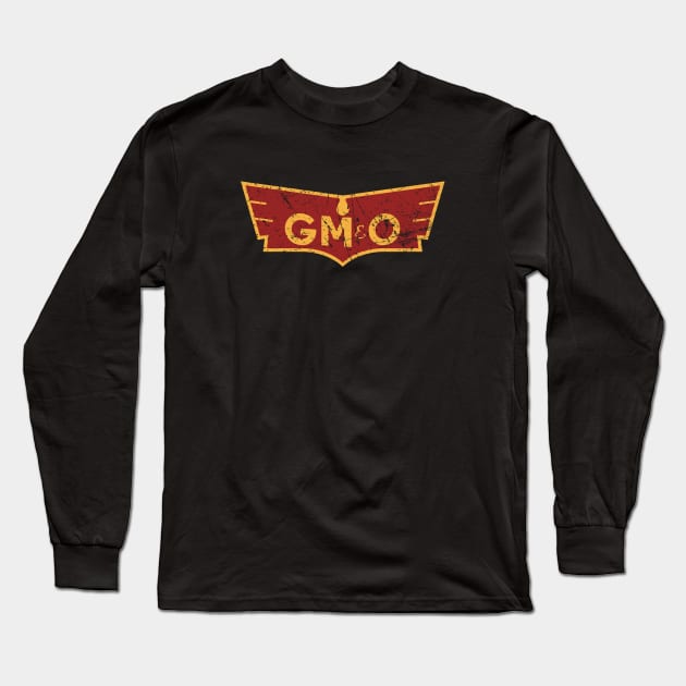 Distressed Gulf, Mobile and Ohio Railroad Long Sleeve T-Shirt by Railway Tees For All